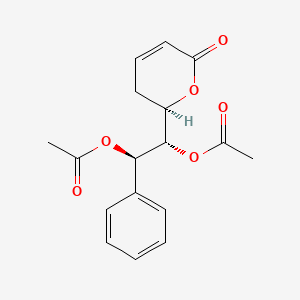 Chemical structure of Goniodiol diacetate