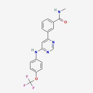 Chemical structure of GNF5-amido-Me