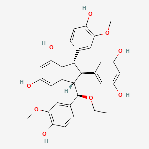 Chemical structure of Gnemontanin F