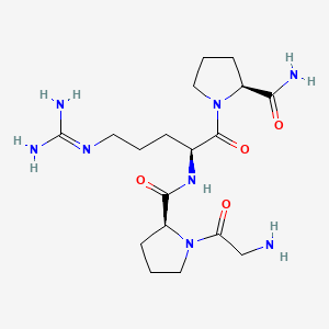 Chemical structure of Gly-Pro-Arg-Pro amide