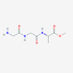 Chemical structure of Gly-Gly-Ala-Ome·HCl
