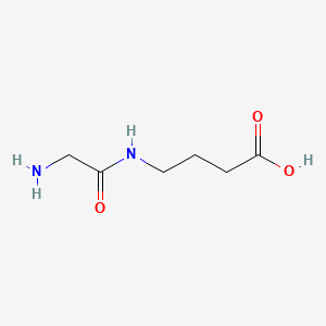 Chemical structure of 4-Glycylaminobutyric acid