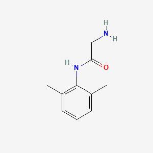 Chemical structure of Glycinexylidide
