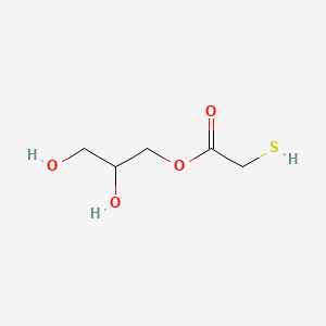Chemical structure of Glyceryl monothioglycolate