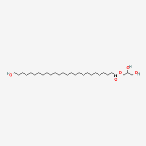 Chemical structure of Glycerol 1-(26-hydroxyhexacosanoate)