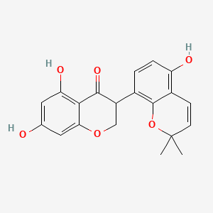 Chemical structure of Glyasperin F