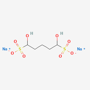 Chemical structure of GLUTARALDEHYDE SODIUM BISULFITE ADDITION COMPOUND