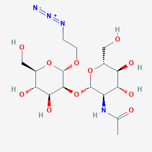 Chemical structure of GlcNAcβ(1-2)Man-α-ethylazide