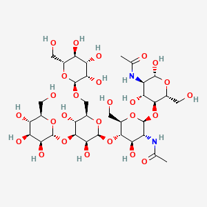 Chemical structure of GlcNAcβ(1-2)Manα(1-3)[Manα(1-6)]Manβ(1-4)GlcNAc-OH