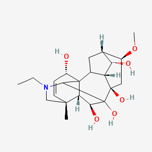 Chemical structure of Glabredelphinine