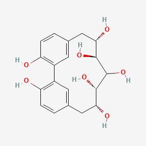 Chemical structure of Giffonin P