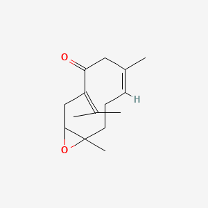 Chemical structure of Germacrone 4,5-epoxide
