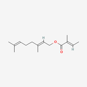 Chemical structure of Geranyl Tiglate