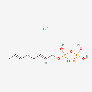 Chemical structure of Geranyl pyrophosphate lithium salt