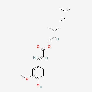 Chemical structure of Geranyl ferulate