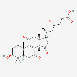 Chemical structure of Ganoderic acid C