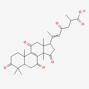 Chemical structure of Ganoderenic acid F