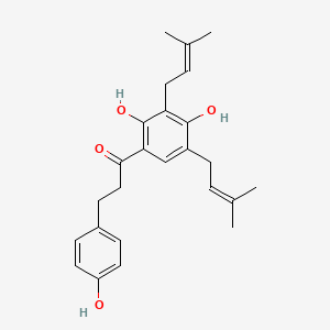Chemical structure of Gancaonin J