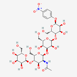 Chemical structure of Galβ(1-4)GlcNAcβ(1-3)Galβ(1-4)Glc-β-pNP