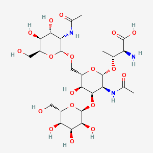 Chemical structure of Galβ(1-3)[GlcNAcβ(1-6)]GalNAc-α-Thr