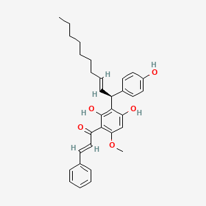 Chemical structure of Galanganone C