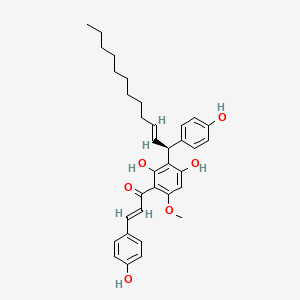 Chemical structure of Galanganone B