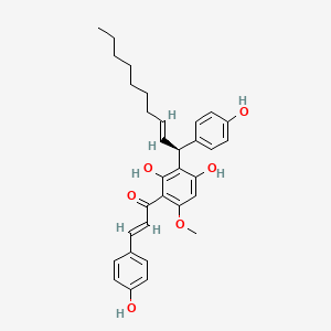Chemical structure of Galanganone A