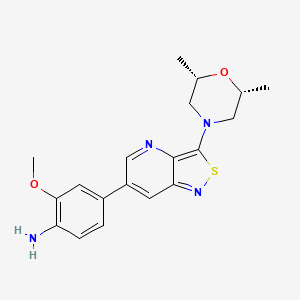 Chemical structure of GAK inhibitor 12r