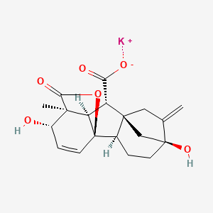 Chemical structure of GA3