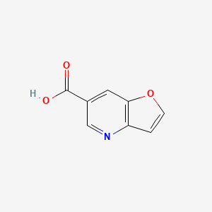 Chemical structure of Furo[3,2-b]pyridine-6-carboxylic acid