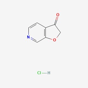 Chemical structure of Furo[2,3-c]pyridin-3(2H)-one, hydrochloride