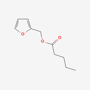Chemical structure of Furfuryl pentanoate