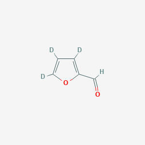 Chemical structure of FURFURAL-3,4,5-D3