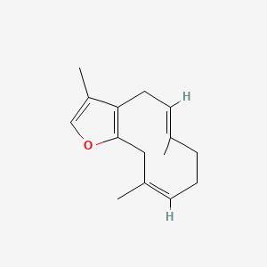 Chemical structure of Furanodiene