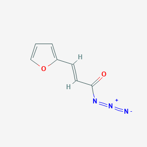 Chemical structure of furan-2-acrylic acid azide