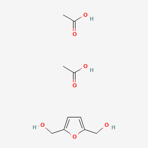 Chemical structure of Furan-2,5-diylbis(methylene) diacetate