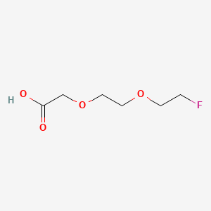 Chemical structure of F-PEG2-COOH