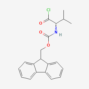 Chemical structure of Fmoc-Val-Cl