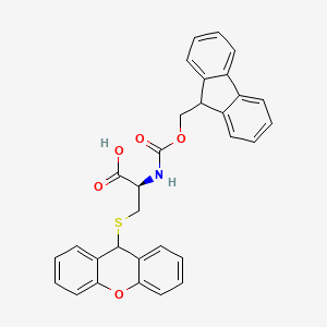 Chemical structure of Fmoc-S-xanthyl-L-cysteine