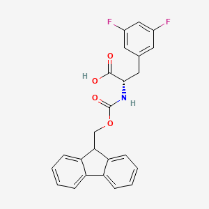 Chemical structure of Fmoc-Phe(3,5-F2)-OH