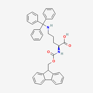 Chemical structure of Fmoc-Orn(Trt)-OH