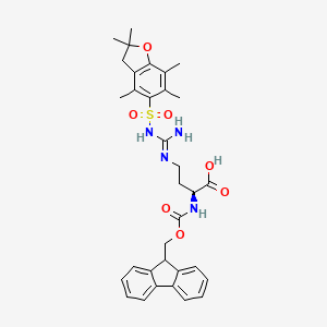 Chemical structure of Fmoc-norArg(Pbf)-OH
