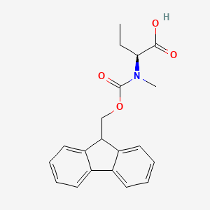 Chemical structure of Fmoc-N-Me-Abu-OH
