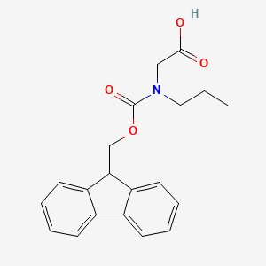 Chemical structure of Fmoc-N-(propyl)-glycine