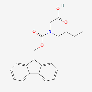 Chemical structure of Fmoc-n-(butyl)-glycine