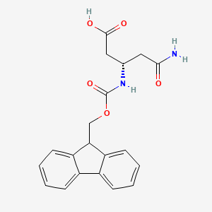 Chemical structure of Fmoc-L-β-Homoasparagine