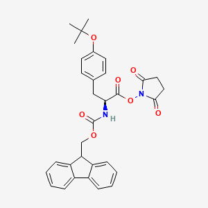 Chemical structure of Fmoc-l-tyr(tbu)-osu