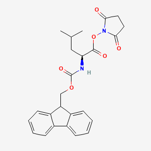 Chemical structure of FMOC-LEU-OSU