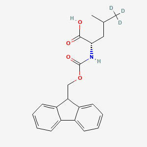 Chemical structure of Fmoc-Leu-OH-5,5,5-d3
