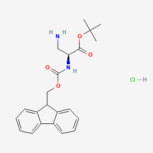 Chemical structure of Fmoc-L-Dap-OtBu HCl